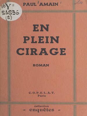 cover image of En plein cirage